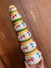 Handpainted Pots-Set of 6