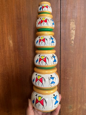 Handpainted Pots-Set of 6