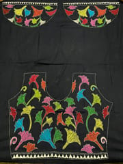 Floral Kanthawork Blouse Piece