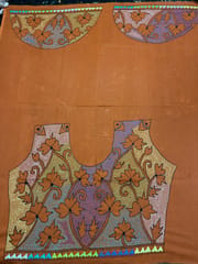 Floral Kanthawork Blouse Piece