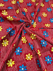 Floral Full Kanthawork Blouse Piece