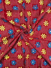 Floral Full Kanthawork Blouse Piece