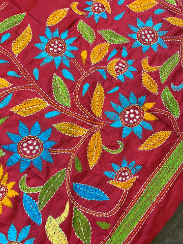 Art Silk Kanthawork Blouse Piece