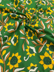 Sunflower Designer Kanthawork Blouse Piece