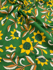 Sunflower Designer Kanthawork Blouse Piece