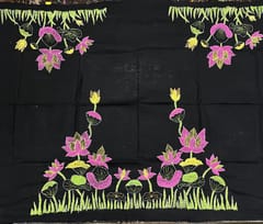 Lotus Theme Kanthawork Blouse Piece