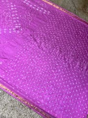 Art Silk Bandhani Saree - PINK