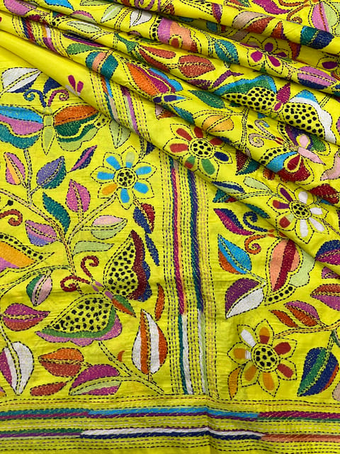 Butterfly Kanthawork Saree