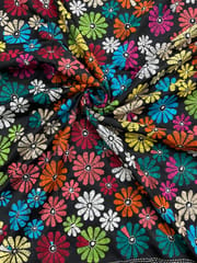 Rainbow Flowers Kanthawork Saree