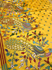 Peacock Kanthawork Saree