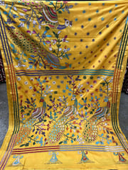 Peacock Kanthawork Saree