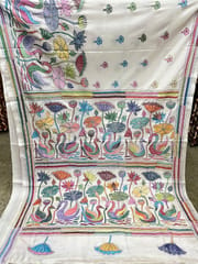 Hamsa Theme Kanthawork Saree