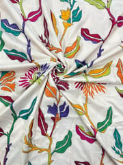 Floral Kanthawork Saree