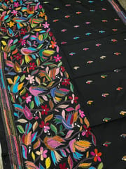 Bird Paradise Kanthawork Saree