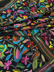 Bird Paradise Kanthawork Saree