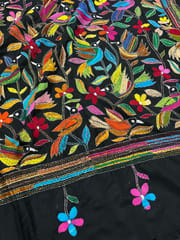 Bird Paradise Kanthawork Saree