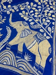 Royal Elephant Kanthawork Saree