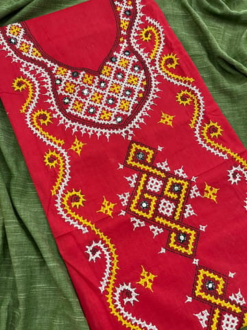 Kutchwork Kurti Material