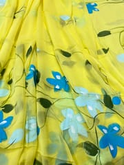 Hand Painted Dress Material