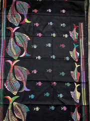 Fish Theme Kanthawork Saree