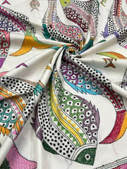 Fish Theme Kanthawork Saree