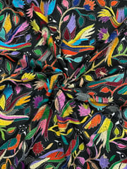 Bird Paradise Kanthawork Saree