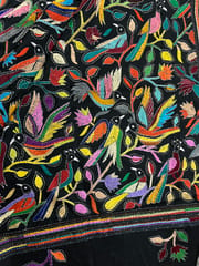 Bird Paradise Kanthawork Saree