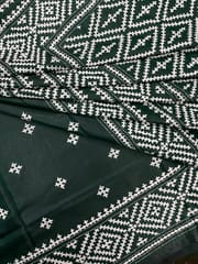 Geometric Kutchwork Saree