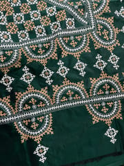 Mahal Kutchwork Saree