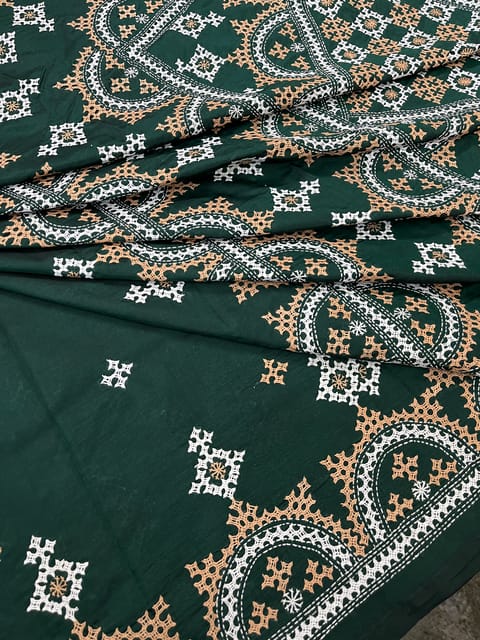 Mahal Kutchwork Saree