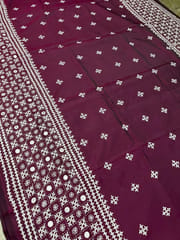 GRAND Kutchwork Saree