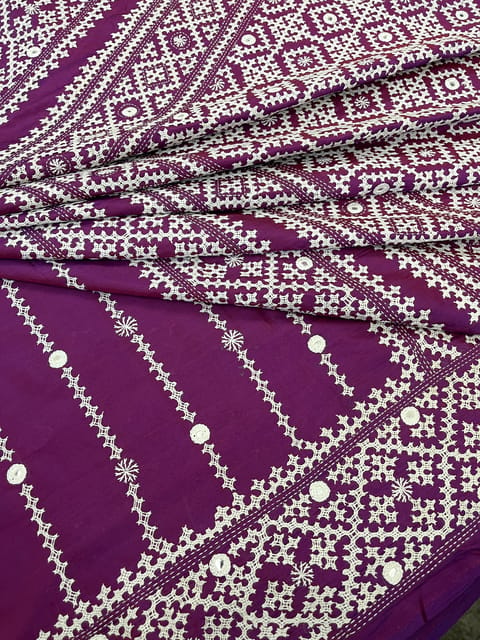 Ethnic Kutchwork Saree