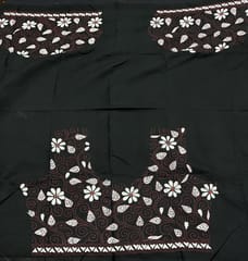 Floral Kanthawork Blouse Piece