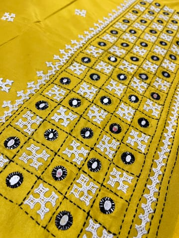 Art Silk Kutchwork Blouse Piece