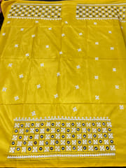 Art Silk Kutchwork Blouse Piece