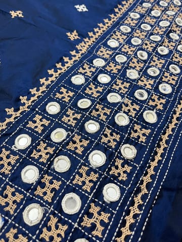 Art Silk Kutchwork Blouse Piece