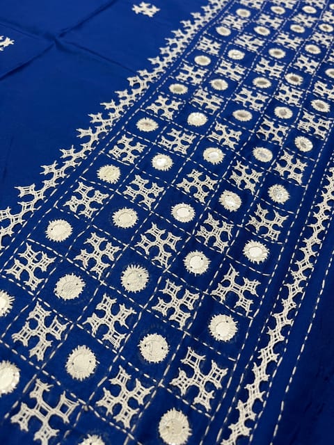 Art Silk Kutchwork Blouse Piece