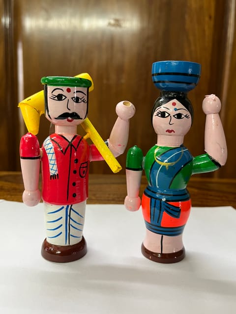 Farmer Couple Dolls