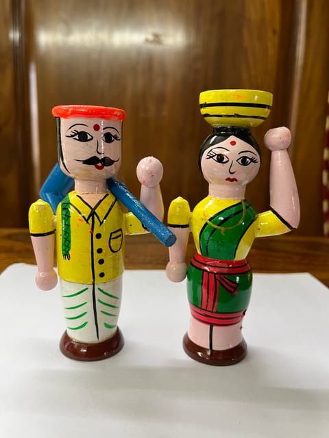 Farmer Couple Dolls