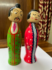 Bobble Head Chinese Couple Dolls