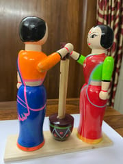 Women Doll with Mortar and Pestle