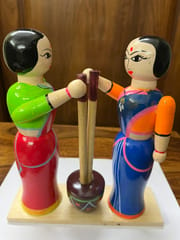 Women Doll with Mortar and Pestle