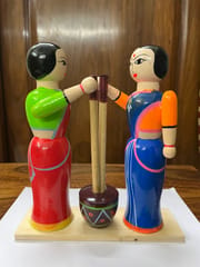 Women Doll with Mortar and Pestle