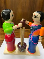 Women Doll with Mortar and Pestle