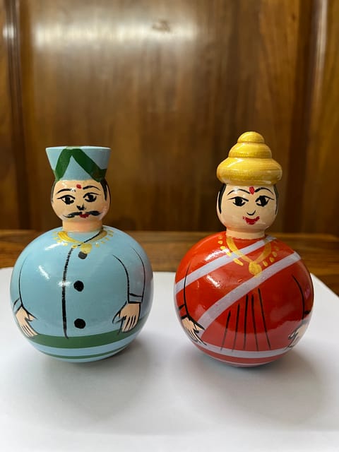 Raja Rani Balancing Dolls - SMALL