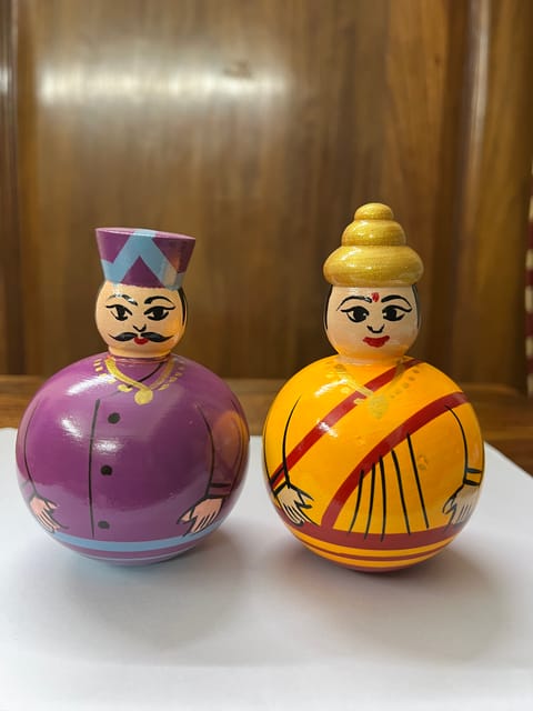 Raja Rani Balancing Dolls - SMALL