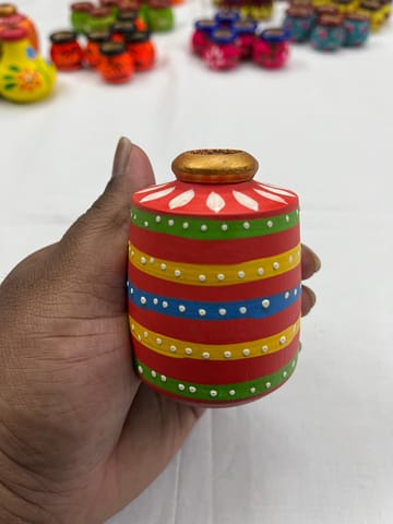 Premium Miniature Wooden Pot