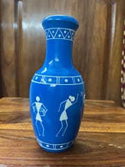 Warli Wooden Flower Vase