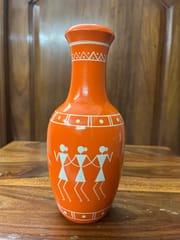 Warli Wooden Flower Vase